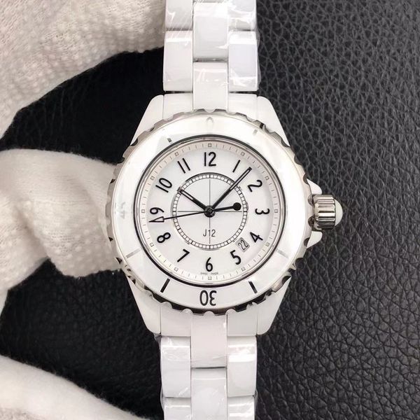 

xf produces white ceramic table mirror glass eta.956.612 movement, Slivery;brown