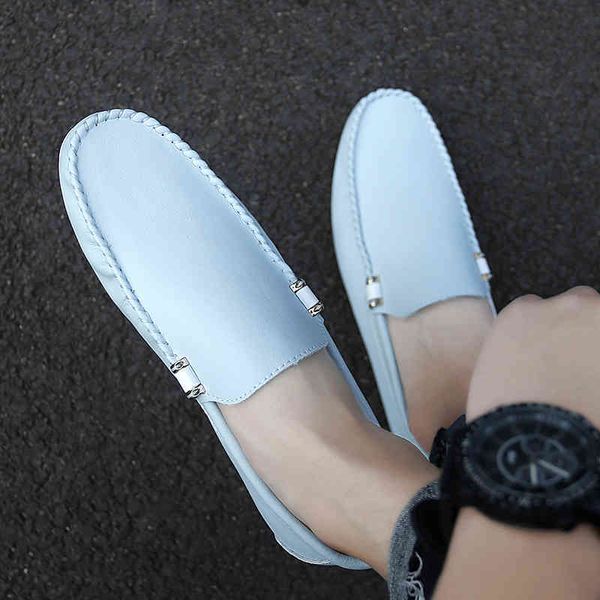 

dress shoes 2021 men luxury leather slip on loafers casual driving moccasins italian s classic loafer ro0o, Black