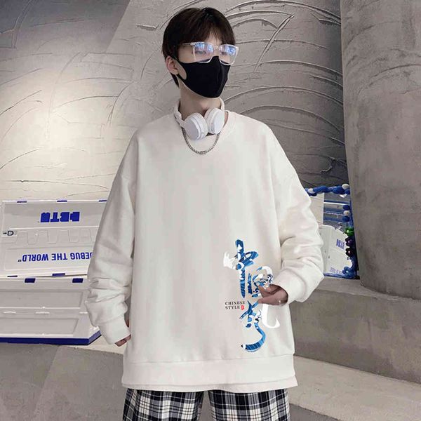 

fashion style youth sweater men's spring and thin large coat, Black