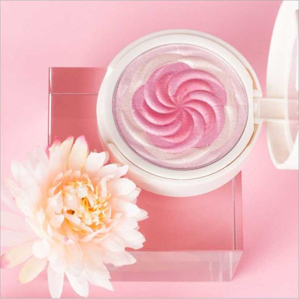 

blush gradual fine powder bright transparent colors makeup charming cheek color face blusher embossed flower design cosmetic