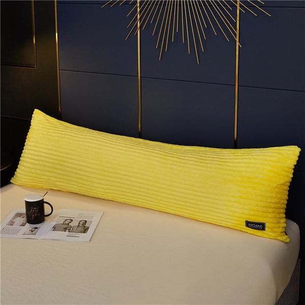 

pillow case 1pc thickened french velvet double long pillowcase coral solid color couple lengthened 48cmx120cm 48cmx150cm