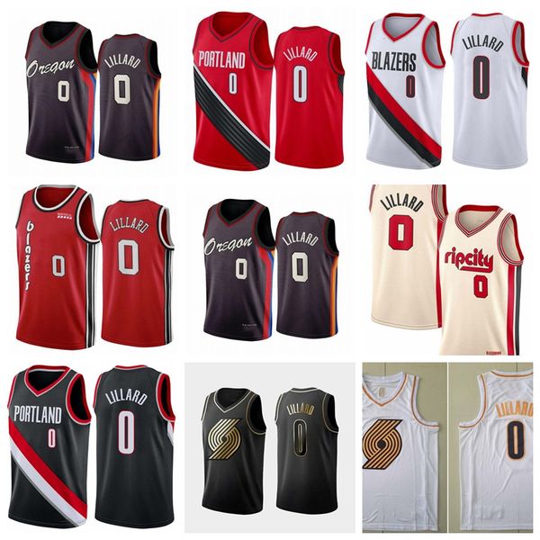 

damian lillard portland trail blazers damian lillard basketball jerseys;the swing man sewed and embroidered basketball jerseys, Black