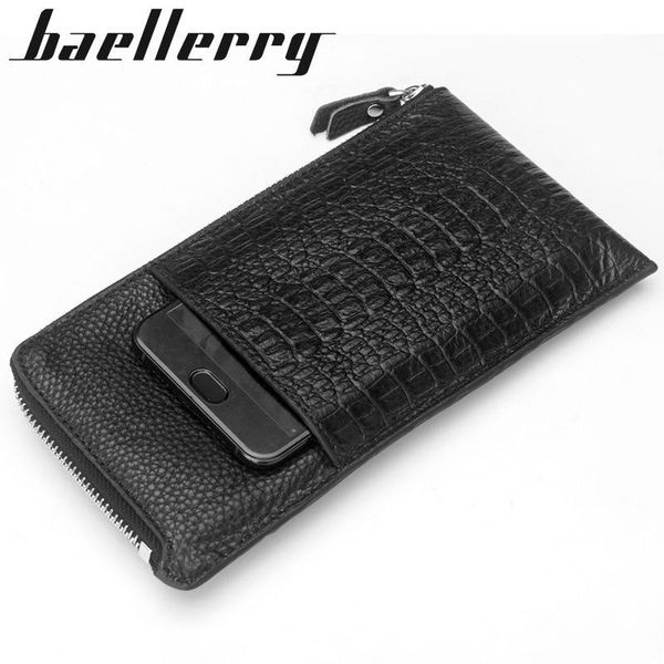

wallets seagloca leather men slim soft long zipper wallet male coin purse money pocket pochette clutch bag card holder, Red;black