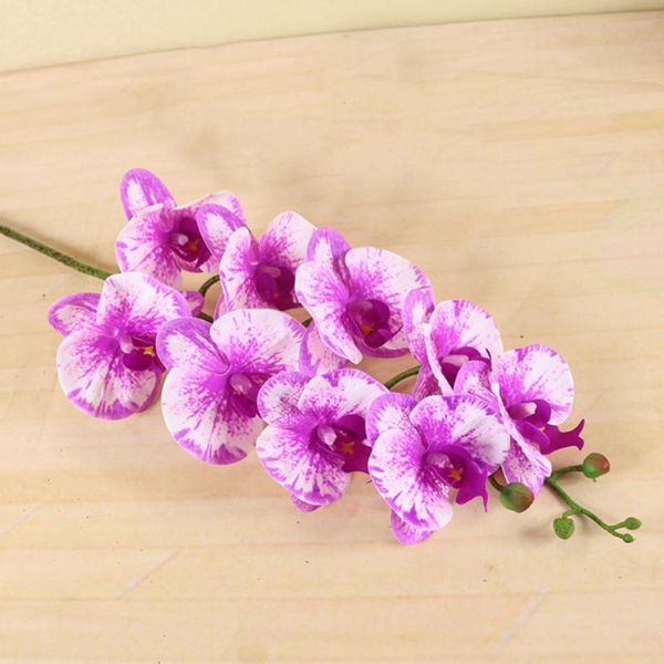 

beautiful home garden wedding simulation orchid party supplies gift artificial plant ornaments phalaenopsis easy care 9 flowers