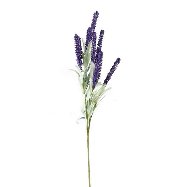 

simulation artificial flowers lavender plant for bouquets wedding home party decor (white)