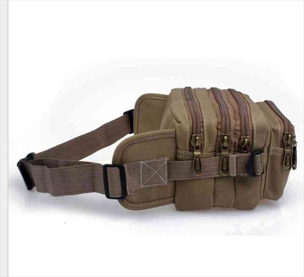 

casual canvas waist mens tide bags travel large capacity