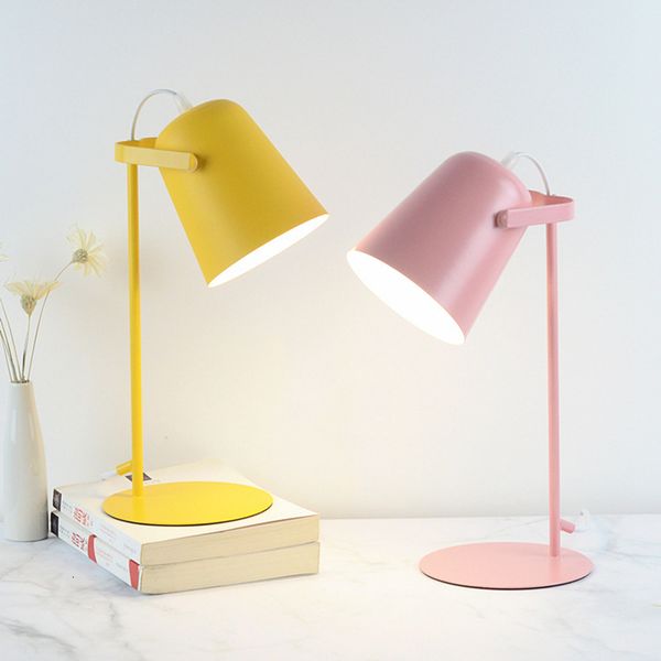 

2021 new creative nordic iron art led fashion simple protection for eyes reading darkroom table to be decoration room 14zc