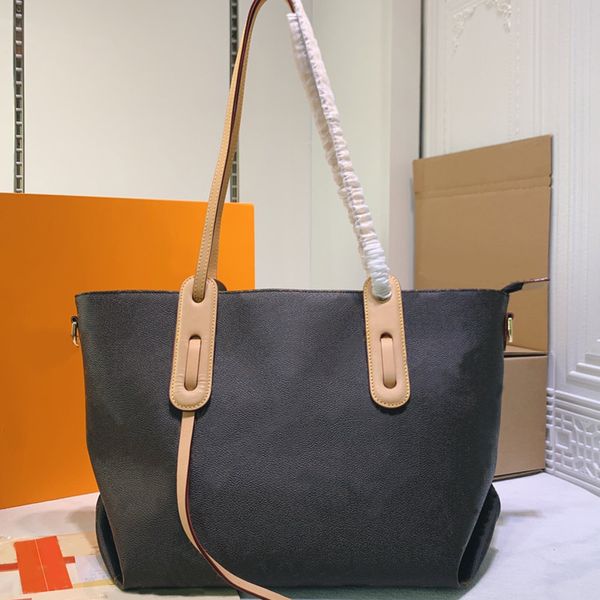 

medium handbag tote bags women shoulder bags fashion letter plain genuine leather zipper high-capacity ing