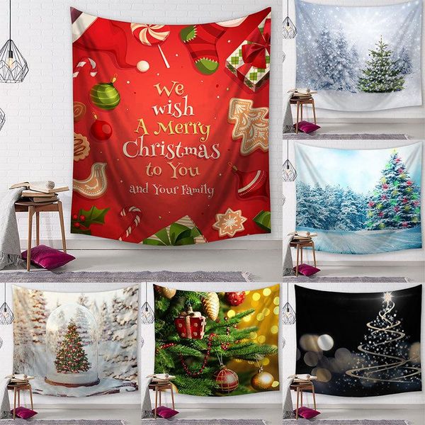 

tapestries beautiful xmas wall tapestry christmas europe america tree snow hanging decor various styles art colorful