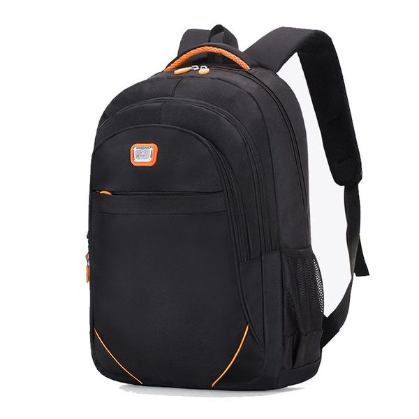 

large capacity men backpacks school bag for boys teen nylon black back pack