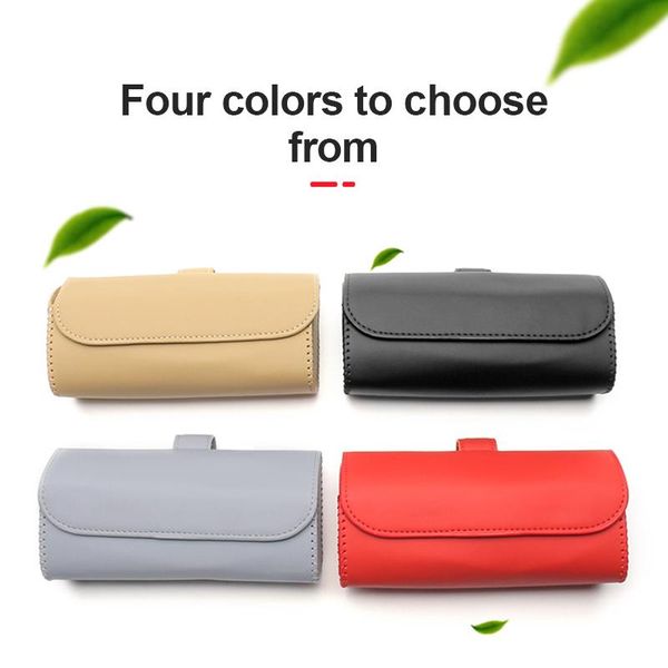 

car organizer glasses holder magnetic sun visor case storage box sunshade for