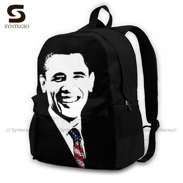 

obama backpacks campus teenage big backpack stylish polyester bags