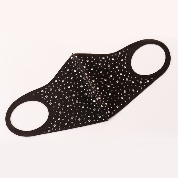

sequin cloth mask drill folding three-dimensional mask black white sunscreen mask anti ultraviolet