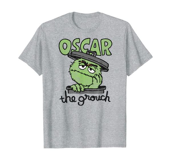 

sesame street oscar the grouch canned grouch t shirt, White;black