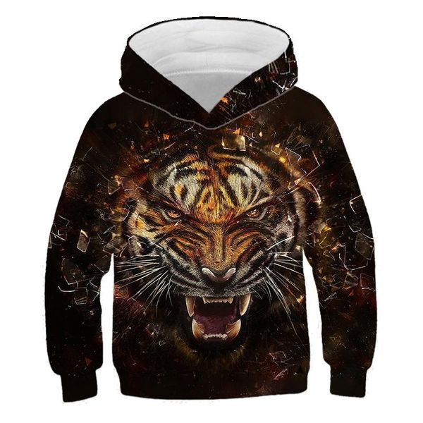 

men's hoodies & sweatshirts spring and autumn fashion sweater 3d printing hip hop casual personality youth hoodie, Black