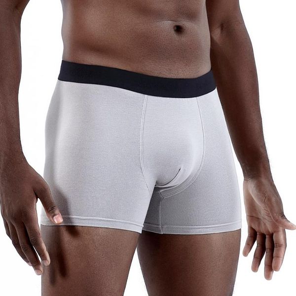 

underpants underwear boxer male brand cotton men's panties for solid colour men family boxershorts calecon gay shorts, Black;white