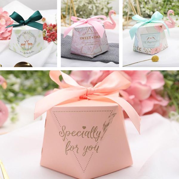 

gift wrap 100pcs diamond shape baby shower dragee baptism candy box wedding favors and gifts birthday party decoration for guests