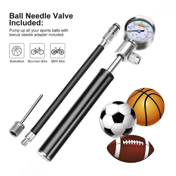 

bike pumps portable manual high pressure pump compact bicycle air pumpoutdoor sports repair accesso for mountain strollers wheelchairs