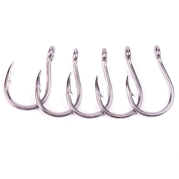 

100pcs saltwater fishing hook jigging hook 1/0#-13/0# model stainless steel fishhook made in taiwan jig fishing hooks carp hooks