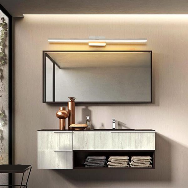 

simple modern led mirror before the lamp bathroom bathroom mirror cabinet lighting waterproof fog lamps nordic lights