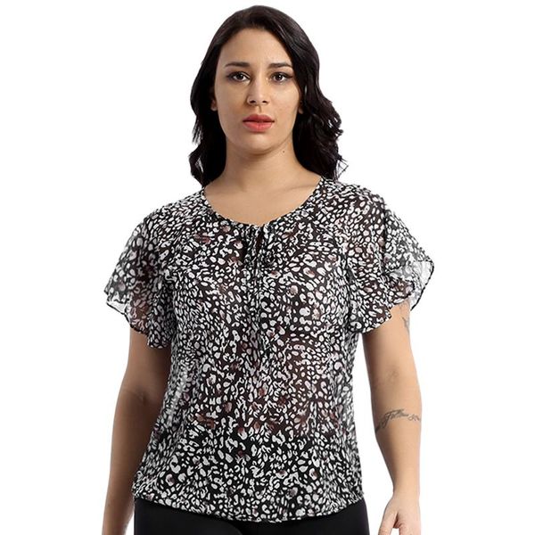 

women's blouses & shirts bohemian flower print blouse pullover female o neck tee women summer short sleeve shirt clothes casual loose, White