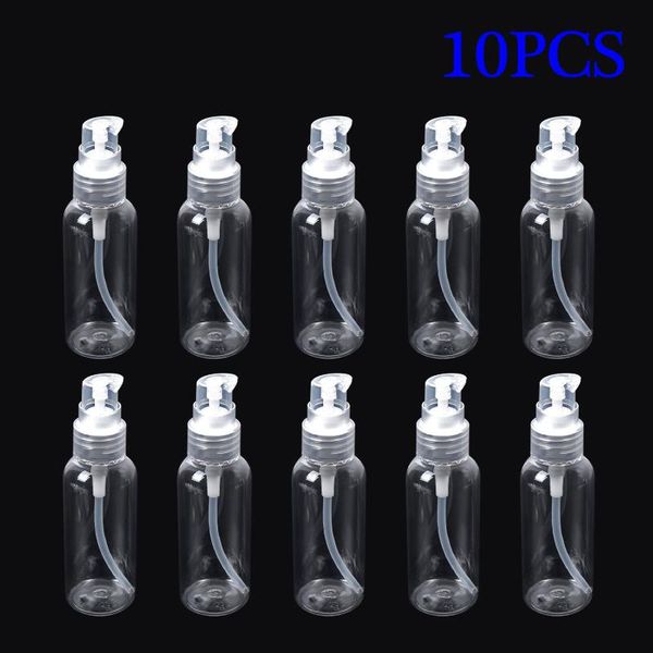 

portable empty cosmetic airless bottle plastic pump traveling refillable bottles