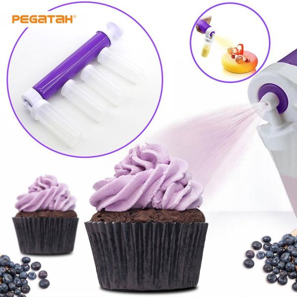 

baking & pastry tools cake manual airbrushcake coloring duster decoration tool nozzle diy mold kitchen accessories