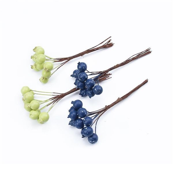 

20pcs pe cherry fruit artificial plants diy gifts box christmas decorations for home scrapbooking decorative flowers jllfdl