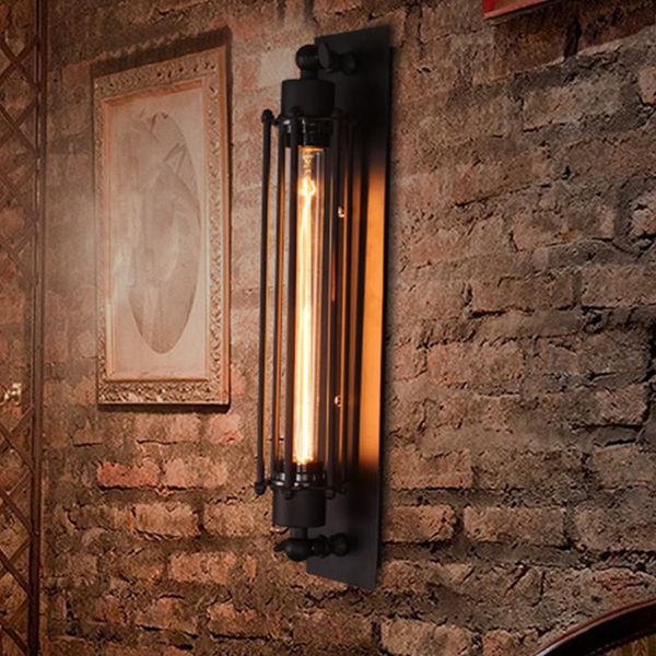 

wall lamp e27 industrial 110-220v vintage bra iron lamps bedroom corridor restaurant pub retro sconces