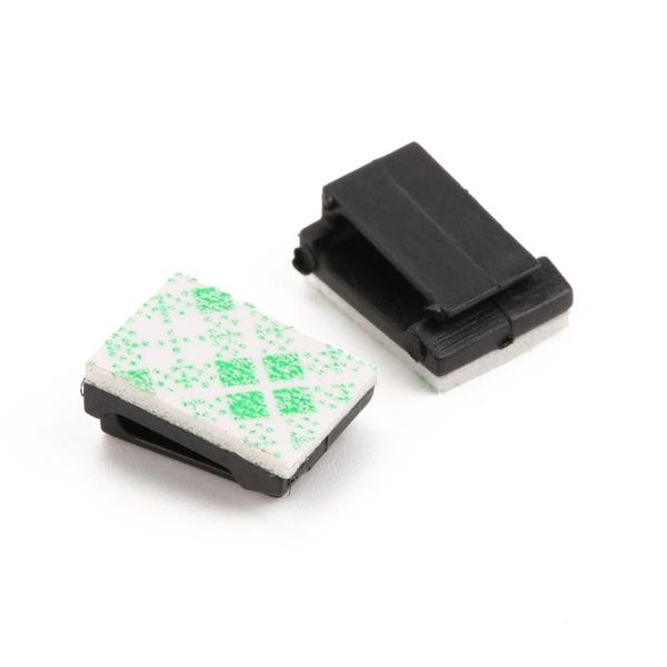 

wall stickers 100pcs/lot management desk cord clamps adhesive car cable clips flat winder drop wire tie fixer holder