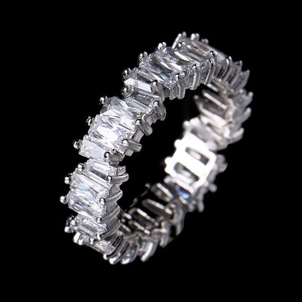 

designer new style full crystal ring diamond women rings jewelry fashion gift, Silver