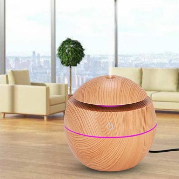 Mini-Luftbefeuchter, Ultraschall-USB-Aroma-Diffusor, Holzmaserung, LED-Nachtlicht, elektrisches ätherisches Öl, Aromatherapie, Zuhause, gut für den Körper