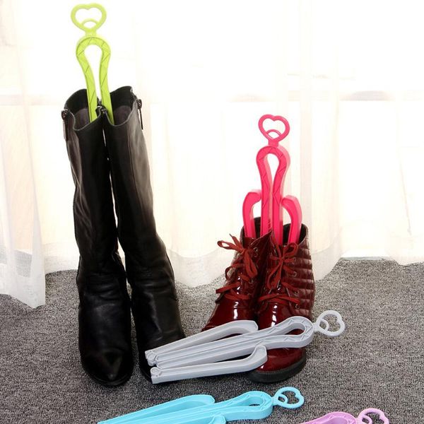 

clothing & wardrobe storage collapsible love shape plastic boot trees light shoe stretcher prevent folding boots high clip