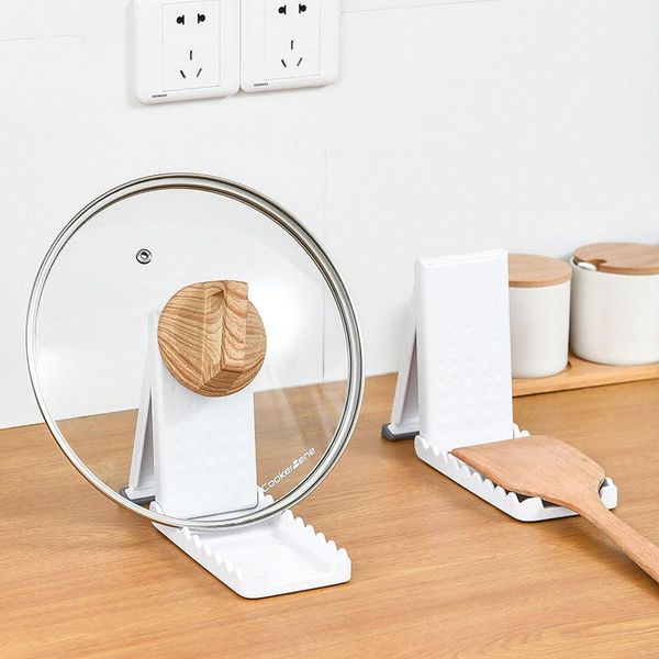 

kitchen storage & organization japanese-style foldable drain rack dishware spatula mat shelf multi-function pot cover organizer