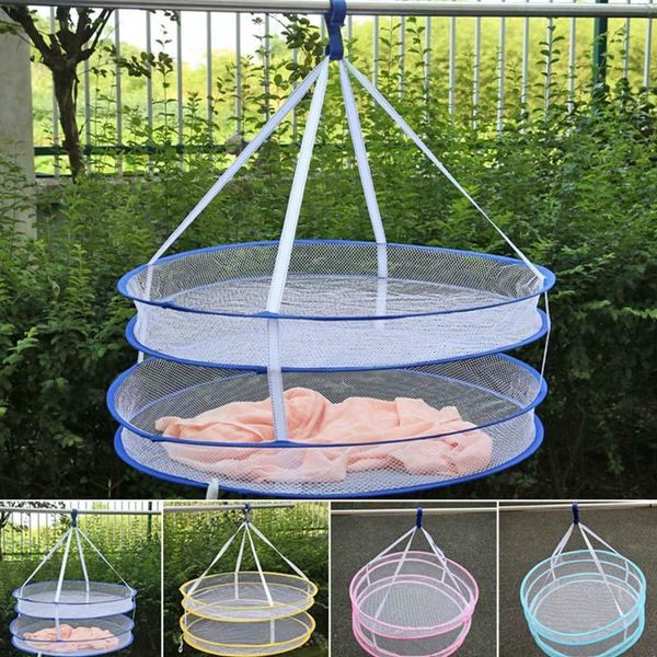 

windproof multilayer home accessories clothesline net washing net laundry basket nylon foldable clothes basket
