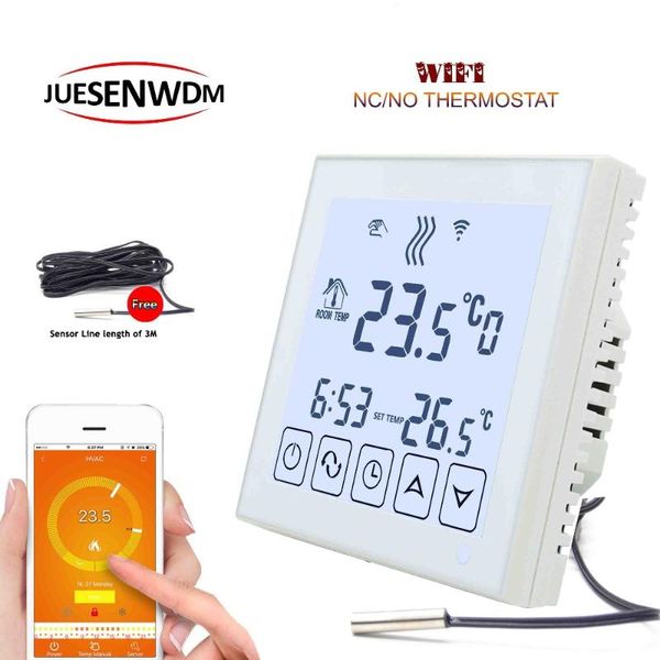 

smart home control google mobile sensor room thermostat wifi controlled nc/no valve for radiant floor heating