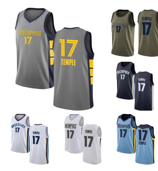 

2021 garrett custom men basketball jerseys women youth 17 temple red blue jersey leave number name, Black;red