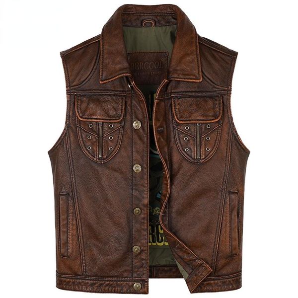 

men's leather & faux 100% genuine jacket male real cowhide jackets for men motorcycle coat short clothes plus size 5xl veste homme gmm5, Black