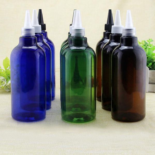 

2/10pcs 500ml empty parfum cream shower gel plastic container 500cc lotion sharp tip cap diy clear refillable bottle pet package