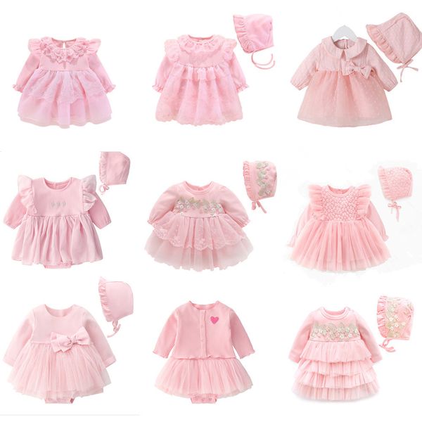New born Baby Girl Princess Dress&Clothes Baby Baptism Dress Infant Christening Dress vestidos 0 3 6 9 months Kids Outfits 210315