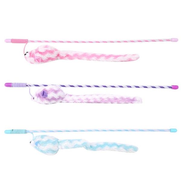 

cat toys toy to entangle cats funny interactive stuffed mouse wand cute with long tails chaser for kitten