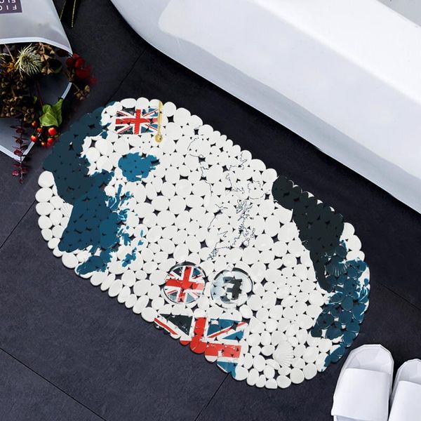 

bath mats pvc shower mat nonslip floor british style anti-slip bathroom