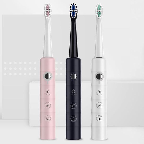 

smart electric toothbrush boorui br-z2 toothbrushes 6 modes ipx7 waterproof timer whitening usb port replacement heads set