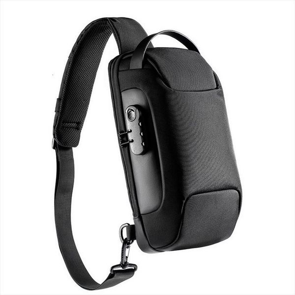 

mens waterproof usb oxford crossbody bag anti theft shoulder sling multifunction travel messenger chest pack for male