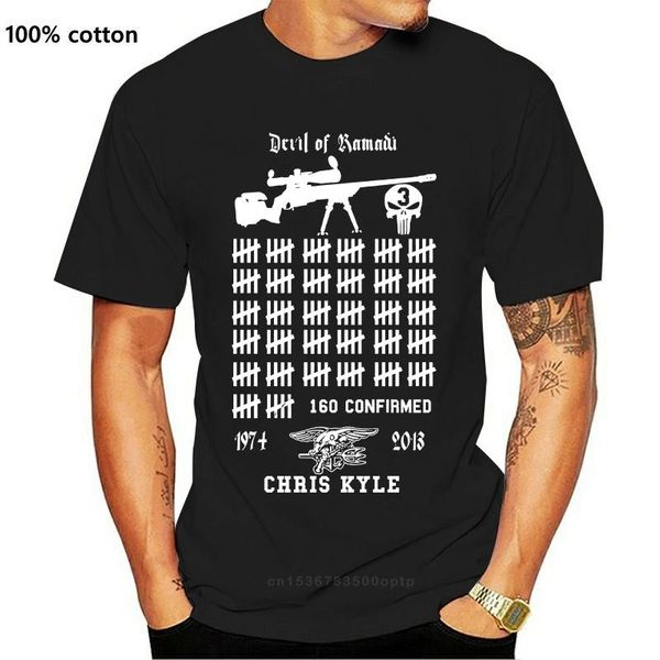 

men's t-shirts the devil of ramadi t-shirt chris kyle american sniper cpo printed round men t shirt price tee harajuku, White;black