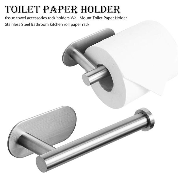 

toilet paper holders holder bathroom accessories wall mounted stainless steel kitchen roll rack tissue towel