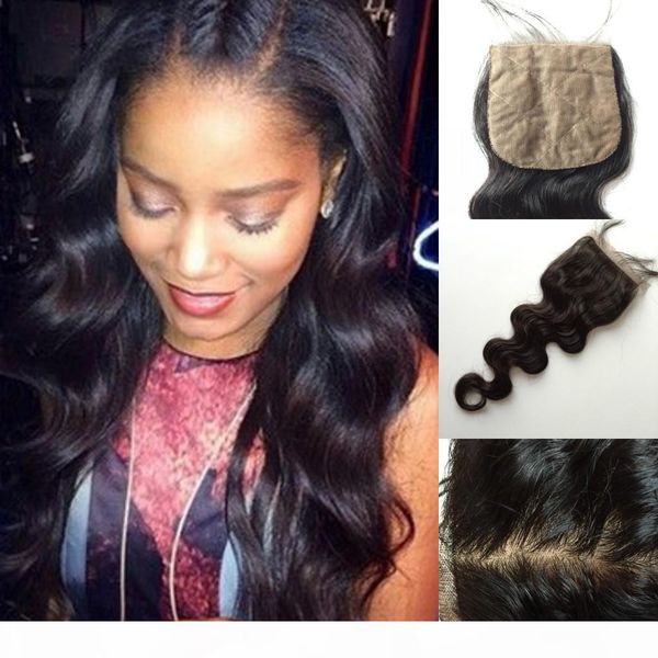 

brazilian silk base closure, Black
