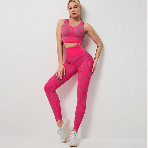 

tight skirt lifting two piece women's hip seamless fitness bra yoga running vest suit designer, Gray