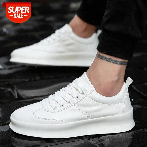

men white flat shoes lace-up comfortable sneaker for male tenis masculino adulto men casual shoes high increasing #oe5l