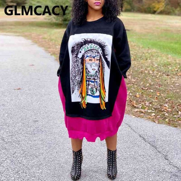 

women long sleeve casual loose dress injun ethnic dresses 210702, Black;gray